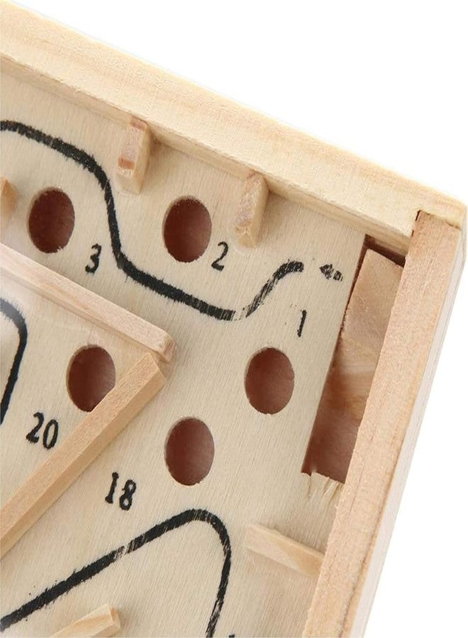 SubiMouIQ Mini Wooden Labyrinth Ball Maze Puzzle Game - Handcrafted Brain Teaser Toy for Kids & Adults | Balance Board Wire Puzzle | Travel-Friendly Wooden Mind Game Gift (Pack 2) - Image 5